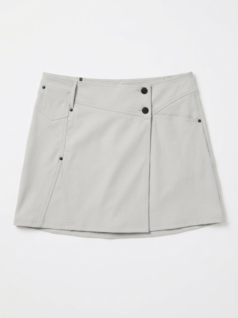 Classica – Skirt-Short "Skort" Style Sport Faux-Wrap Asymmetric- Beige - Size 11